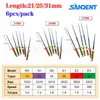 6PCS / 1PACK DENTAL ENDODONTIC ENDO ROOT ROOT FILEUX NITI FILE ROTARY TIPS 21/25 / 31mm Sandent