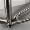 High End 700C Titanium Gravel Road Bike Frame Disc Brake Inner Cable Through Axle142x12 700C Titanium Fork Titanium Travel Bike