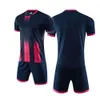Новый полосатый футбольный костюм Mens Game Treaming Командная команда униформа с печеночным футбольным костюмом Детский спортивный фитнес -костюм
