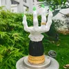 Candle Holders Halloween Hand Shaped Holder Vintage Modern Decorative Centerpiece For Friend Family Neighbors Gift