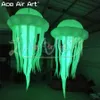 6mh (20ft) Giant Ceilling Decorazione per festa sospesa Bellissima illuminazione Sfliring Jellyfish for Night Club Feste Veni con Air Blower