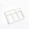 50pcs Dentystyczne jednorazowe oprawki plastikowe Taca Segregated Uprzedażne uchwyt Dentysty Instrumenty Urządzenia dożywcze