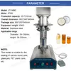 LT-160C MANUAL CAN SEYER Canular Sealer Bench Top Electric Food Beverage Beer Tin Packing Machine för tennburkar Burkar Pet Plastburkar Diameter 39-130mm