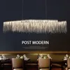 Nordic Style Long Tassel Chandelier Art Retro Restaurant Diner stół kuchenny sklep sklep hanginglamp oprawy