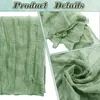 10pc Sage Green Napkins 50x50cm CHEESECOCH TISSE GAUZE DÉCORATIONS DE MARIAGE BOA