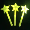 5/10pcs Star Flash Light Stick Colorful Party Led Vocal Concert Luminous Fairy Wand Funny Toy Children Gifts Halloween Christmas 240407