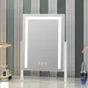 Makeup Mirror Smart Bathroom Mirror with Led Lights Lighted HD Square Desk Dressing Circle Mirror with 3 Color Dimmable Lighting