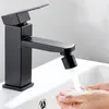 Новый черный 2 режима Washbasin Faucet сопло 360 ° вращающийся брызговиц аэратор кухонный раковина