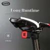 CXWXC دراجة الدراجة الخفيفة شحن USB شحن MTB الخليط IPX4 مقاوم للماء الضوء الخلفي الذكية لضوء الدراجات الجبلية على الطريق ملحقات الدراجات الجبلية