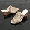 Buty kapcie na kobiety lato poza modną obcasami mody seksowne sandały siatkowe Sandały Sandały Casual Daily Femmale