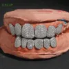 Niestandardowy moissanite 925 Srebrne zęby grillz srebrne diamentowe grille zębów hip hop dla mężczyzn biżuteria biżuteria