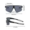 Occhiali da sole 1ps in bicicletta per protezione UV occhiali antivento per uomini donne polarizzate lenti su strada da giro per biciclette per bici