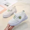 Sneakers Girls Schuhe Tennis Sporty Laufschuh weiß kleine Gänseblümchenblumen Kinder Sportschuhe Little Kids Sneakers Gymnastik Shose 2020 Neu