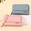 Shoulder Bags Ladies Long Cell Phone Pocket With Zipper Hasp Female Messenger PU Leather Mini Crossbody Bag Coin Purse For Women