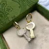 Diamantschmuck Charme Key Ohrringe Mode Charme Ohrringe Hochzeit Schmuck Geschenk Hochqualität
