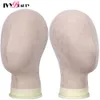 Menselijke hoofdvorm training mannequin hoofd canvas blok kop nieuwe 21inch manikin head pruik statief en t pins pruik installatie kit