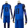 Holoun Blue Lock Anime Cosplay Costume Isagi Yoichi Chigiri Bachira Rensuke Kunigami Treinamento de Futebol Uniforme Rose Rose Let Presente