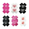 NOTCC 10 Pairs Letters Print Cross Shape Nipple Covers for Women Disposable Sex Breast Pasties Chest Stickers Wholesale