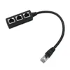 RJ45 Ethernet Splitter kablosu 1 erkek ila 3 dişi Ethernet Splitter Cat5 Cat6ethernnet soket konnektör adaptörü