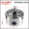 A fixação rotativa de Hunst DIA.100MM MENHA DE ARMULTADOR DE DISPOSITIVO TRÊS CHUCK ROTARY TRABALHADE PARA MÁQUINA DE PECES DE RAÇA DE LASER