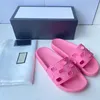 Designer Slides Men Women Slippers Luxury Sandals Brand Sandals Real Leather Flip Flop Flats Slide Casual Shoes 36-45