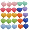 20pcs 9 color lindo amuletos 3D Corazón de resina Hallazgos de bricolaje kawaii llavero pulseras joyas colgantes haciendo accessoi