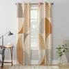 Geometric Minimalist Abstract Curtains for Living Room Luxury Bedroom Window Curtain Home Decor Kitchen Window Treatments Drapes