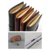 Notebooks Leather Notebook A6 Vintage Style Diary with Rope Copper Buckle School Outdoor Travel Office Supplies Book Notebook