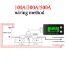 Batterikapacitetstestare Coulometer DC 8-100V 50A/100A/300A/500A Spänningsströmmätare Ammeter Voltmeter LifePo Coulomb Counter