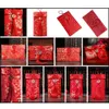 2023 Tassel Design Chinese Style Red Envelope Pocket Multiple Patterns Traditional New Year Red Packet Money Bag for Wedding