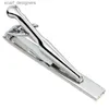 Tie Clips HAWSON Mens Tie Clip Pin Skinny Matte Clasp Tie Bar for men with Nice Box Y240411