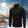 Tableau à col roulé pour les hommes Shirover Shirover Shirover Shirover Shirt Thermal Underwear for Formeal Meeting Causal Parties