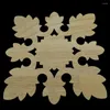 Decoratieve beeldjes Woodcarving Decal mooie patronen houten appliques gesneden miniaturen ambachten meubels raam vintage home decor