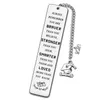 Lettering Creative Metal Bookmark Tassel pendente retrò marcatori di clip di articoli regalo per studente La cancellazione dei regali per la giornata degli insegnanti