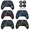 Laser Carving Soft Silicone Case For Xbox One S Controller Skin Cases Gamepad Joystick Video Game Accessories Cover For XONES