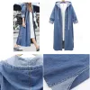 2022 Trench Solid Color Autunno Donne Denim Giacca Casual Jean Long Jans Warsed Coat Female Outwear Streetwear YL YL