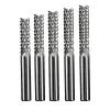 End Mills 3.175mm Shank Single Flute Spiral Router Bits For Cut Wood/Plastic 1 Flute CNC Milling Cutter Engraving Milling Tool