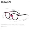 Lunettes de soleil Frames Benzen Vintage Prescription Lunettes Femmes Titane Alloy Round Myopie Eyeglass Men Full Optical Eyewear 5905