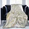 Mármore dourado em lã de lã branca cobertor de gráfico geométrico moderno para sofá cadeira de sofá de cama ou colcha macia