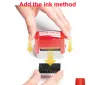 DIY Custom Self Inking Rubber Stamp with up to 2 Lines of Custom TextLaser Engraved Rubber Seal Stamp