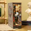 Nowa drewniana książka Nook Island Alley Model Bookend Bookshelf Reert regał DIY Zgromadzenie Zabawki Dziewczyna Dziewczyna dla dorosłych prezent Casa