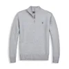 Jaqueta de suéter da marca Sportswear masculino Half Zippened Pullover Cart