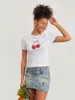 Magliette da donna y2k tee per bambini grafico per donne stampano divertenti a maniche corte top adolescenti ragazza estetica carina camicia degli anni 2000