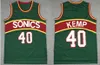 SuperSonicsl Retro Basketball Jerseys 35 Kevin Durant 40 Shawn Kemp 20 Gary Payton Jersey Men Youth Kids Hardwood Mesh vest Classics Adult children