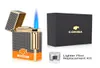 Cigare tir torche flamme flamme rechargeable à gaz butane flintstones plus léger avec des accessoires de cigares de punch à cigare pour box-cadeau2223790