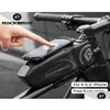 Panniers Torbaları Rockbros 465 Quotfront telefon için yağmur geçirmez bisiklet çantası, yağmurlu motosiklet bisiklet ile Sabit Kabuk Accessor5677 Dr Otie7