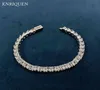 Classico 925 Sterling Silver 44mm simulato Diamond Creato Bracciale per matrimoni a filo moissanite per donne Regalo per gioielli fine 16CM5563290