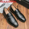 Sıradan ayakkabılar büyük boyut 38-47 moda erkek loafers rahat eğlence eğlence erkekler deri iş erkekleri oxford flats adam