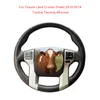 Acqueretto per sterzo per auto per auto in pelle di cuoio fai-da-te per Toyota Land Cruiser Prado 2010-2014 Tundra Tacoma 4Runner
