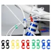 10st Bicycle Cable Buckle Bicycle Brake Shift Line Slang Guide S-format klipp för cykelkorsskabel TIDY TIES BUCKLE HOLDER C HOOK